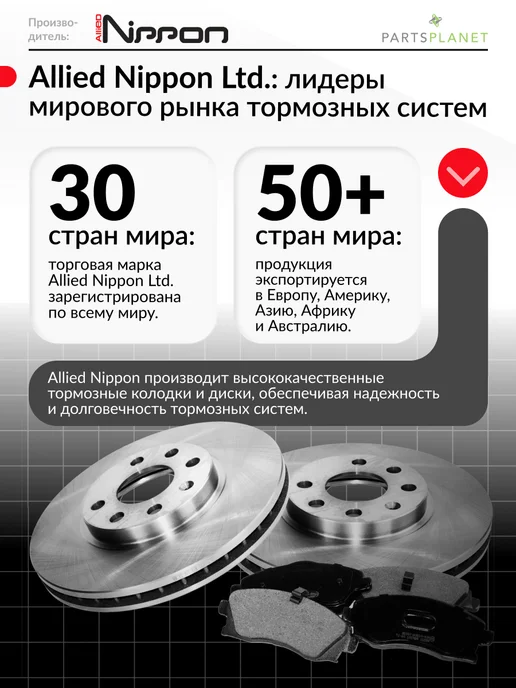 ALLIED NIPPON Тормозные колодки задние на Тойота Старлет, Корса (L4, L5), 4 л, фото 4