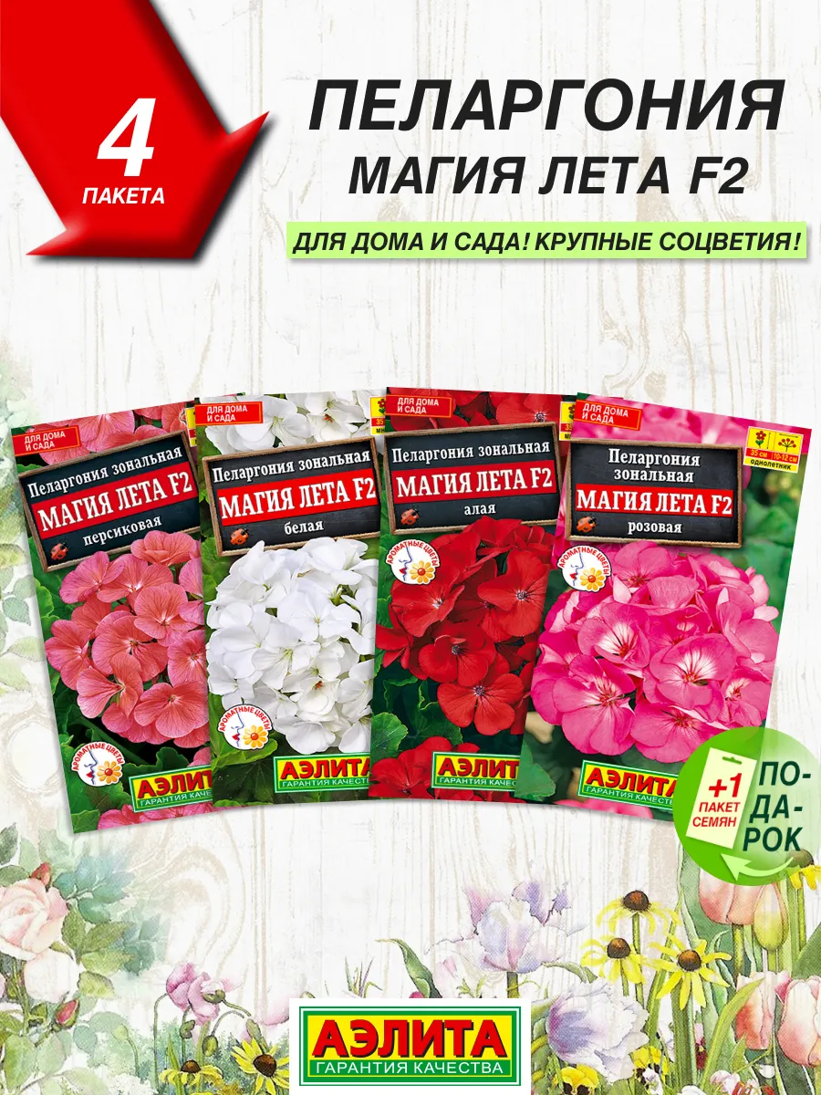 Купить Семена Пеларгонии Аэлита