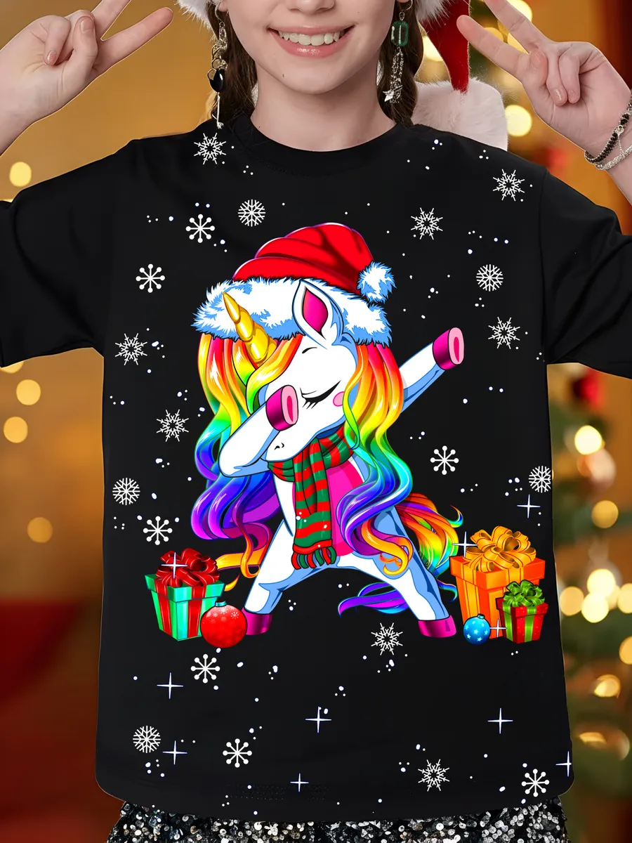 Детская футболка со светящимся принтом