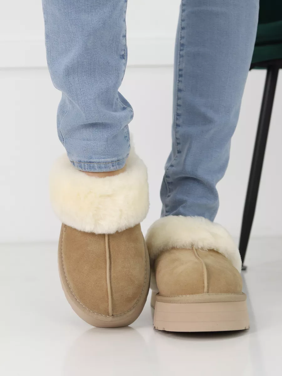 Меховые тапочки UGG DISQUETTE UGG Australia 185130790 купить за 5 941 ₽ в  интернет-магазине Wildberries