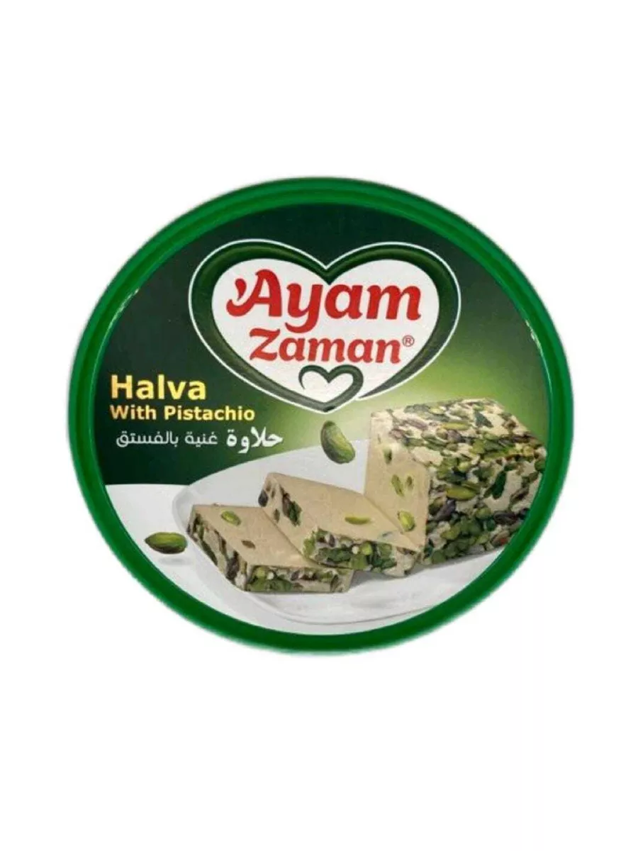 Турецкая Халва кунжутная с фисташками, 200 грамм