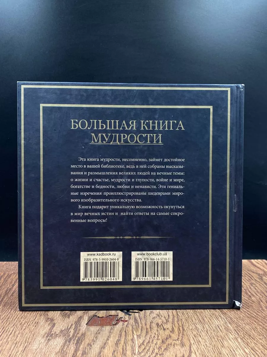 Большая книга мудрости Клуб семейного досуга 185200805 купить за 560 ₽ в  интернет-магазине Wildberries