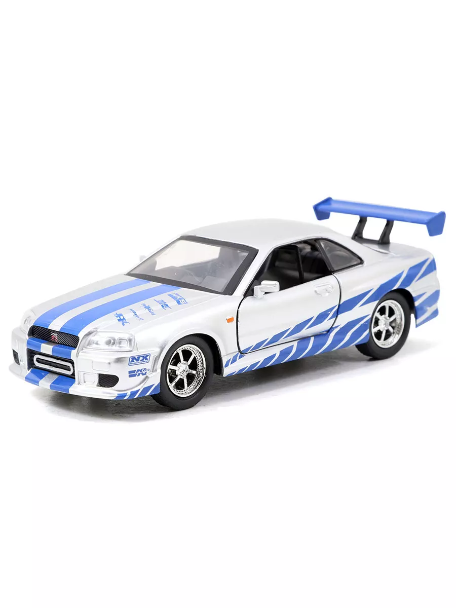 Модель Машинки Форсаж 1:32 FF 2002 Nissan Skyline GTR R34 Jada Toys  185201244 купить в интернет-магазине Wildberries