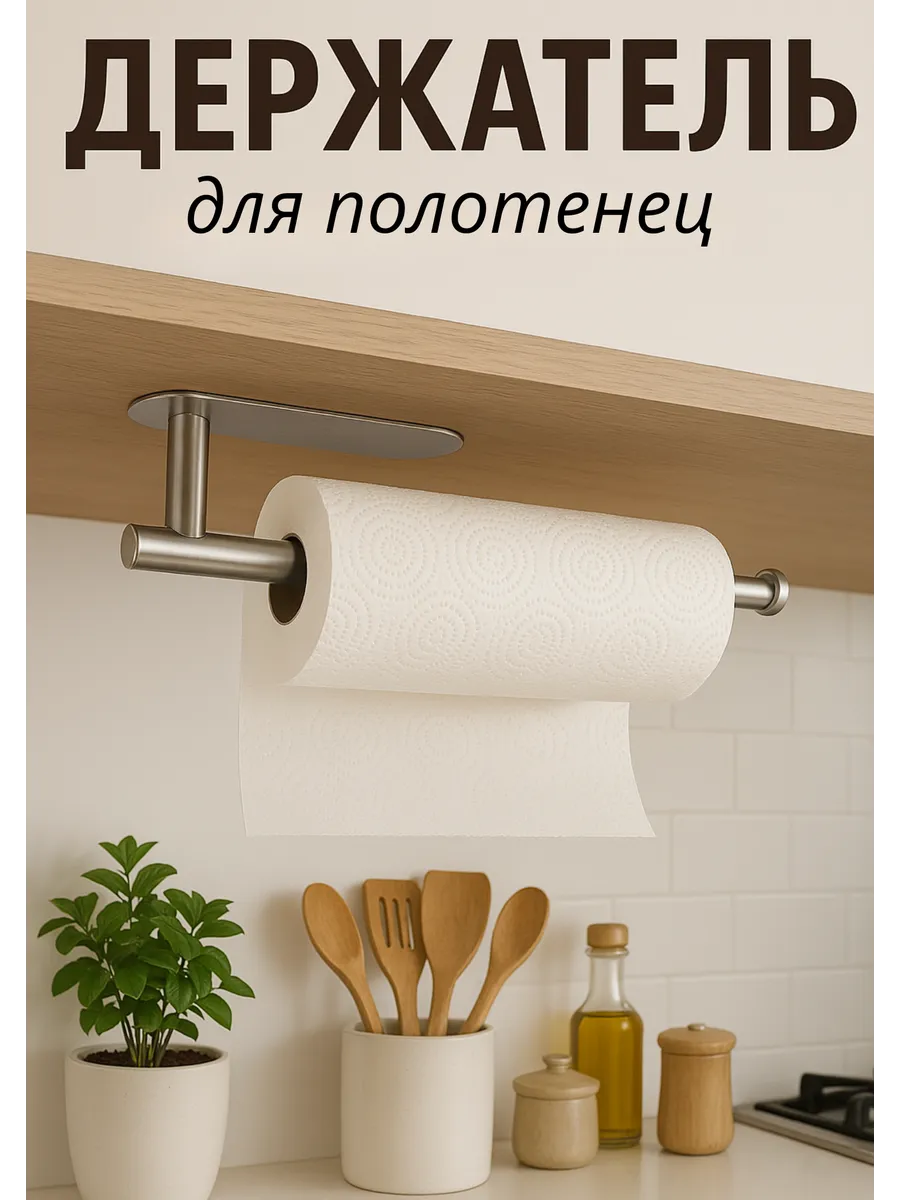Держатель для бумажных полотенец подвесной без сверления