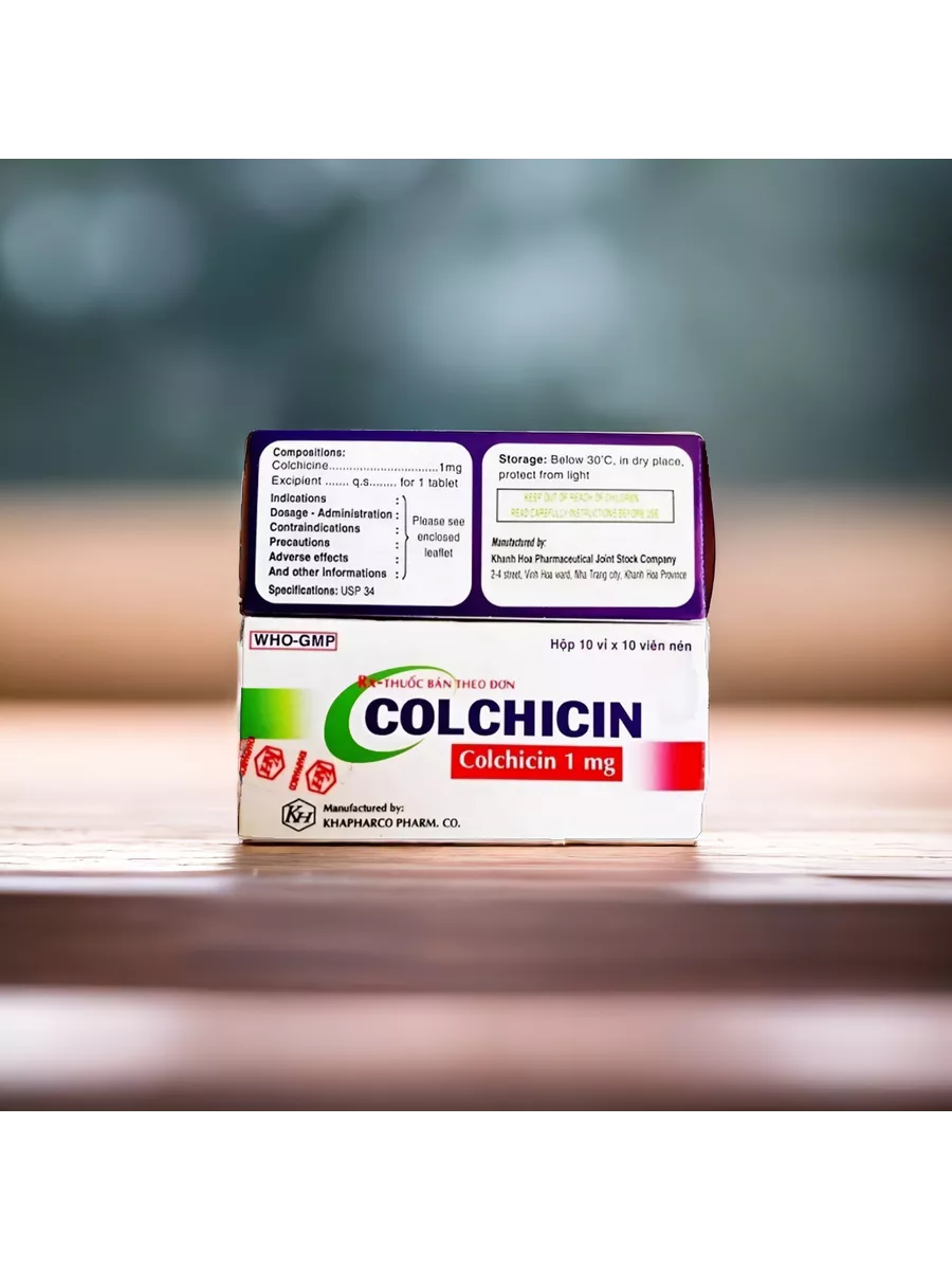 Colchicine 1mg.Против приступов подагры(100 капсул) Вьетнам. Сапфир Групп  185358476 купить за 2 408 ₽ в интернет-магазине Wildberries