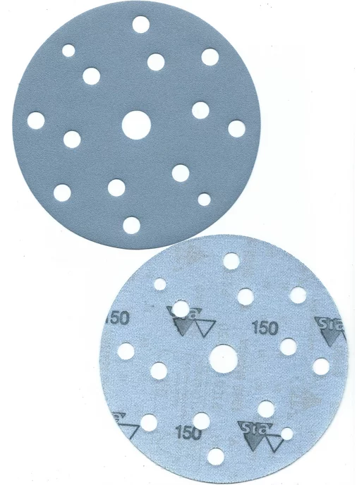 Sia Abrasives Шлифовальные круги на липучке 150 мм, Р150, 15 отв, 20 шт, 40 шт, фото 2