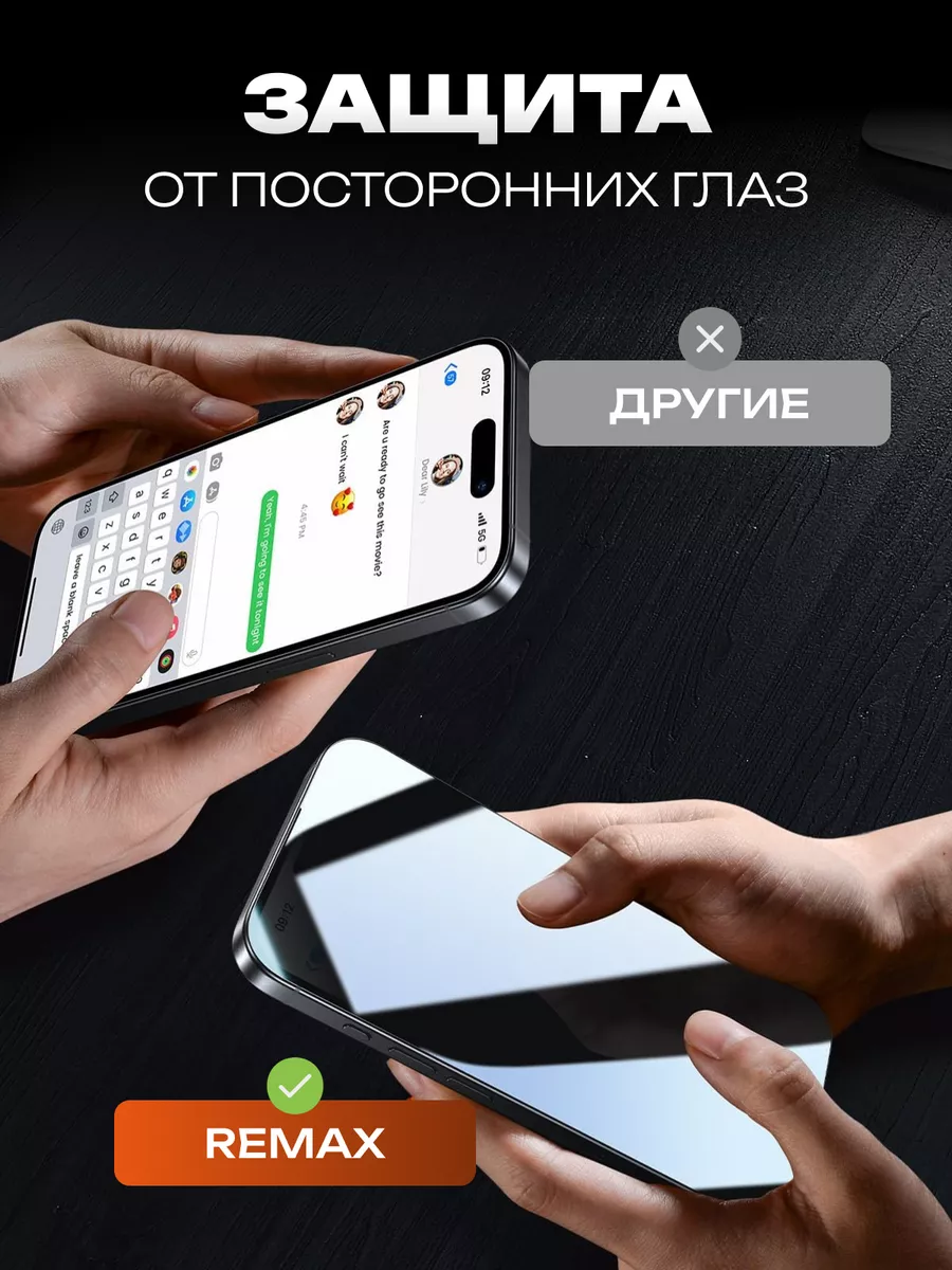 Защитное стекло Антишпион Remax GL-35 для iPhone 15 Pro СмартГуру 185414656  купить за 458 ₽ в интернет-магазине Wildberries