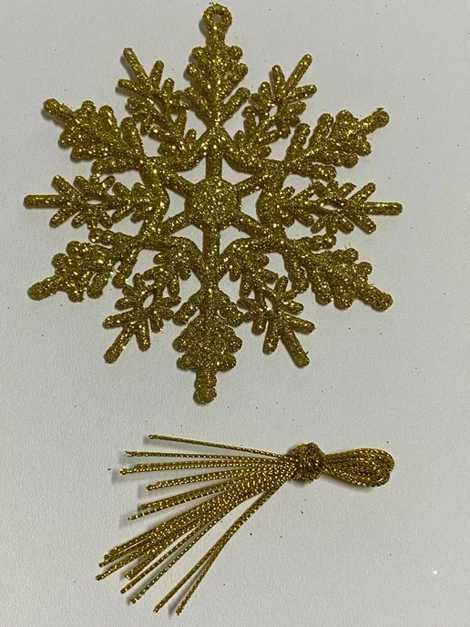 GOLD STITCH Снежинка, золотой, фото 5