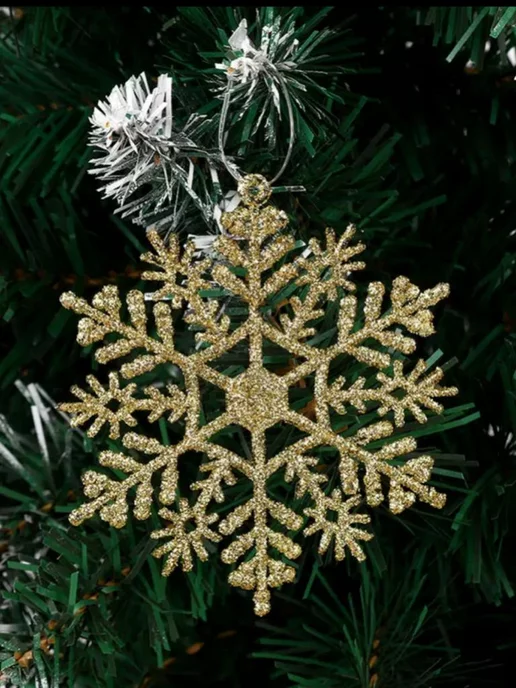 GOLD STITCH Снежинка, золотой, фото 7