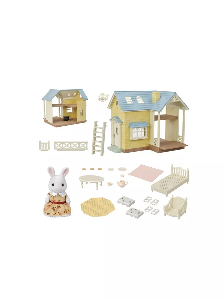 Игровой набор Домик с голубой крышей 5671 Sylvanian Families 185436679  купить в интернет-магазине Wildberries