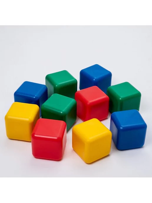 Соломон Набор цветных кубиков, 10 штук 12 × 12 см, 12x12 см, фото 2