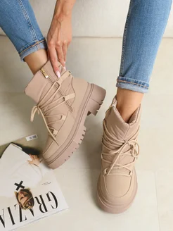 Дутики зимние на платформе