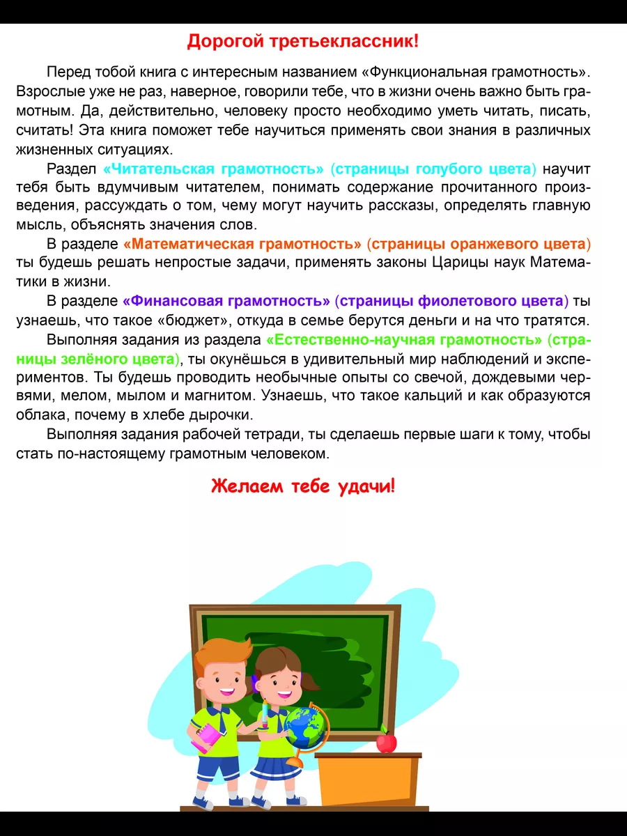 Функциональная грамотность. 3 класс. Тренажер для школьников Планета  185595968 купить за 435 ₽ в интернет-магазине Wildberries