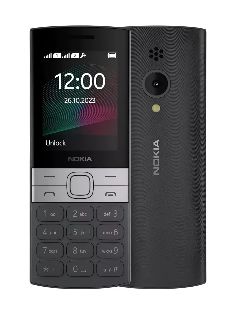 Телефон с кнопками 150 TA-1582 DS, большой дисплей Nokia 185601282 купить в  интернет-магазине Wildberries