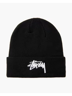 Шапка зимняя с подворотом Stussy 185603913 купить за 663 ₽ в интернет-магазине Wildberries