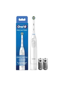 Электрическая зубная щетка Precision Clean Pro Battery Oral-B 185636040 купить за 1 545 ₽ в интернет-магазине Wildberries