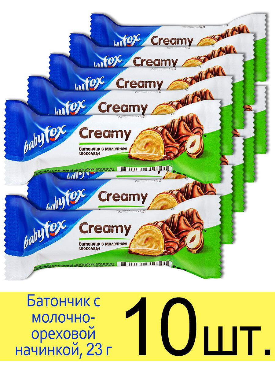 Babyfox creamy конфеты. Батончик Babyfox вафельный. Батончик с начинкой. Вафельный батончик Baby Fox creamy мол-орех 23г. Вафельный батончик Baby Fox Roxy мол-орех.