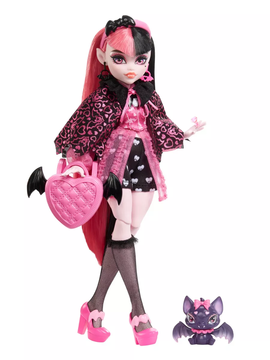 Шарнирная кукла Монстр Хай с питомцем и аксессуарами Monster High 185689432  купить за 3 955 ₽ в интернет-магазине Wildberries