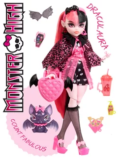 Шарнирная кукла Монстр Хай с питомцем и аксессуарами Monster High 185689432 купить за 3 495 ₽ в интернет-магазине Wildberries