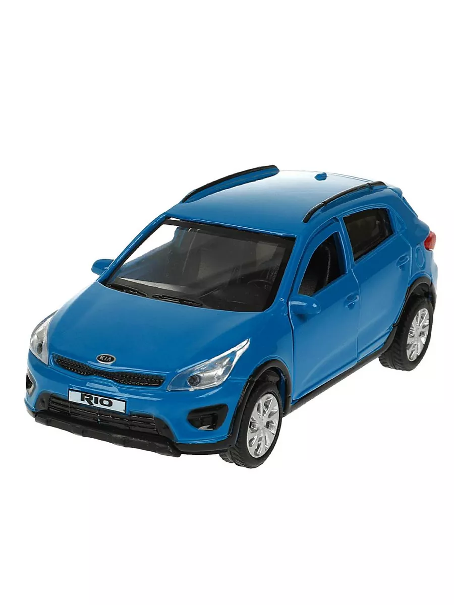 Машинка металлическая KIA RIO X 12 см синяя Технопарк 185746478 купить за  487 ₽ в интернет-магазине Wildberries