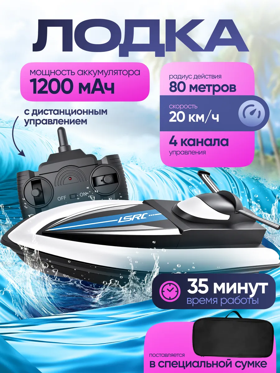 Лодка с дистанционным управлением, катер радиоуправляемый