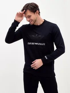 Свитшот с принтом и вышивкой emporio armani exchange EA7 185857105 купить за 3 515 ₽ в интернет-магазине Wildberries