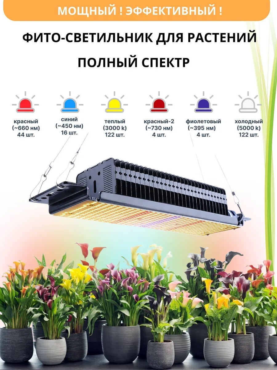 Фито Лампа для растений. Полный спектр (150 ватт)