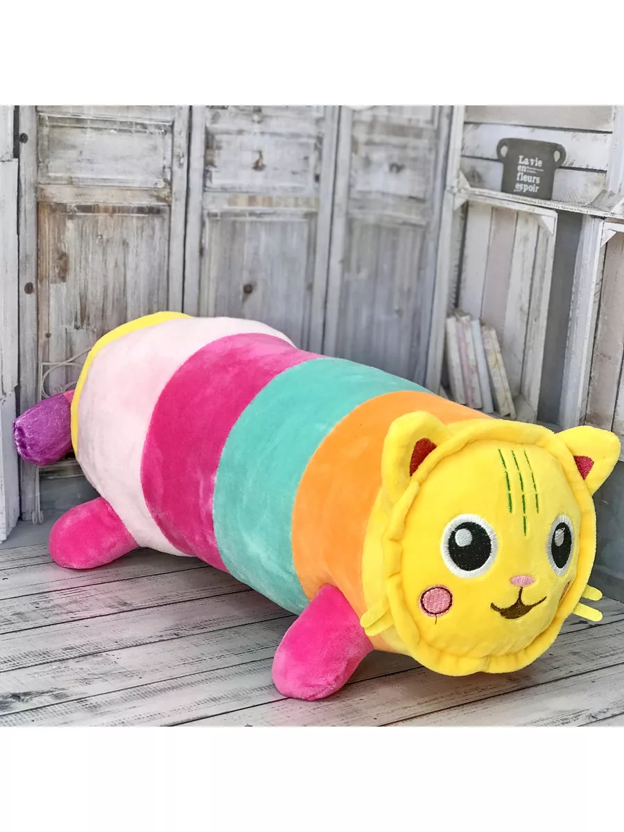 Мягкая игрушка Кот-Подушка Волшебный домик Габби 28 см Plush baby 186124637  купить за 529 ₽ в интернет-магазине Wildberries