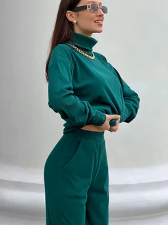 Костюм трикотажный теплый в рубчик Lea Belle 186260699 купить за 2 382 ₽ в интернет-магазине Wildberries