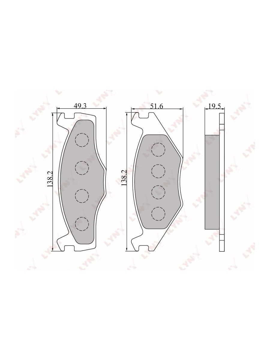Тормозные колодки линкс. Lynx bd-5501. 8wcr LYNXAUTO sp186. 191698151e.
