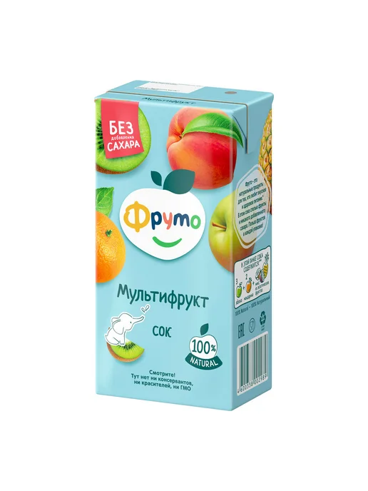 ФрутоНяня Сок детский мультифрукт 0,5 л 12 шт, 0,5 л, 12 шт, фото 7
