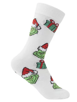 Новогодние носки с принтом высокие длинные Yes!Socks 186529259 купить за 201 ₽ в интернет-магазине Wildberries