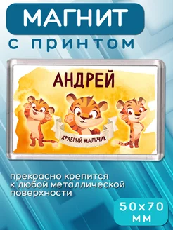 Магнит Храбрый Андрей Take it! 186663893 купить за 175 ₽ в интернет-магазине Wildberries