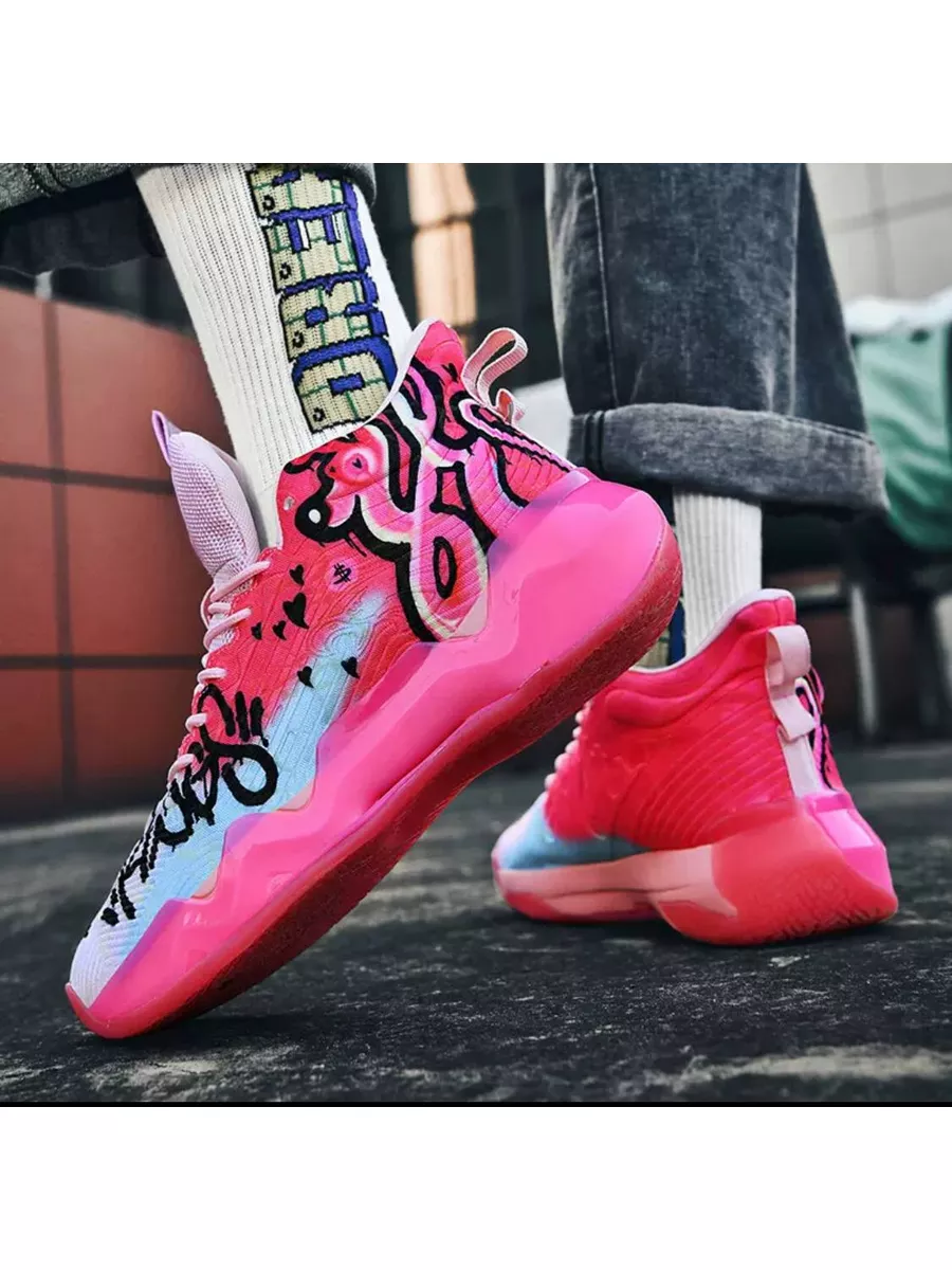 Pink basketball shoes 2019 hotsell