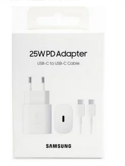 Samsung 25W PD Adapter USB-C to USB-C Cable White Блок Б9 186800315 купить за 546 ₽ в интернет-магазине Wildberries