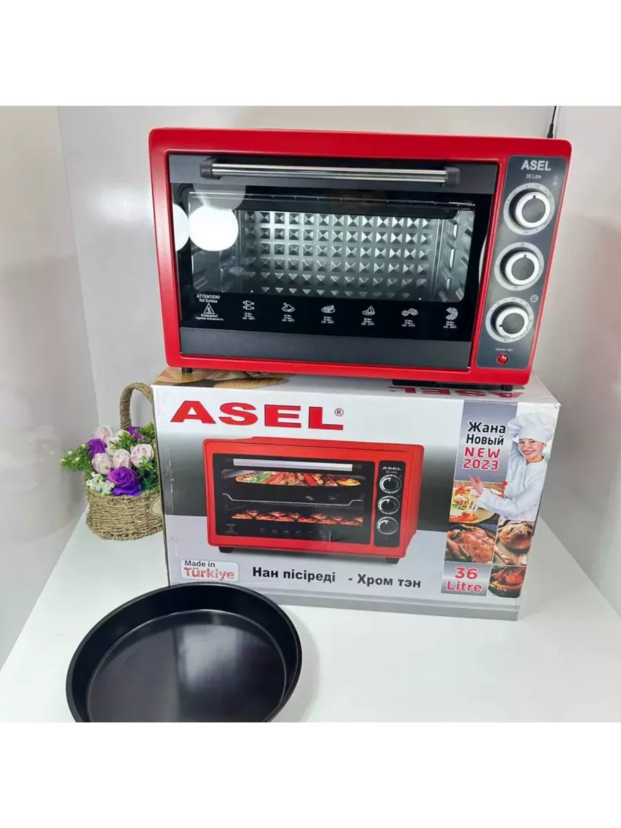 Духовка электрическая ASEL, Печь, мини ASEL 186801751 купить за 6 510 ₽ в  интернет-магазине Wildberries