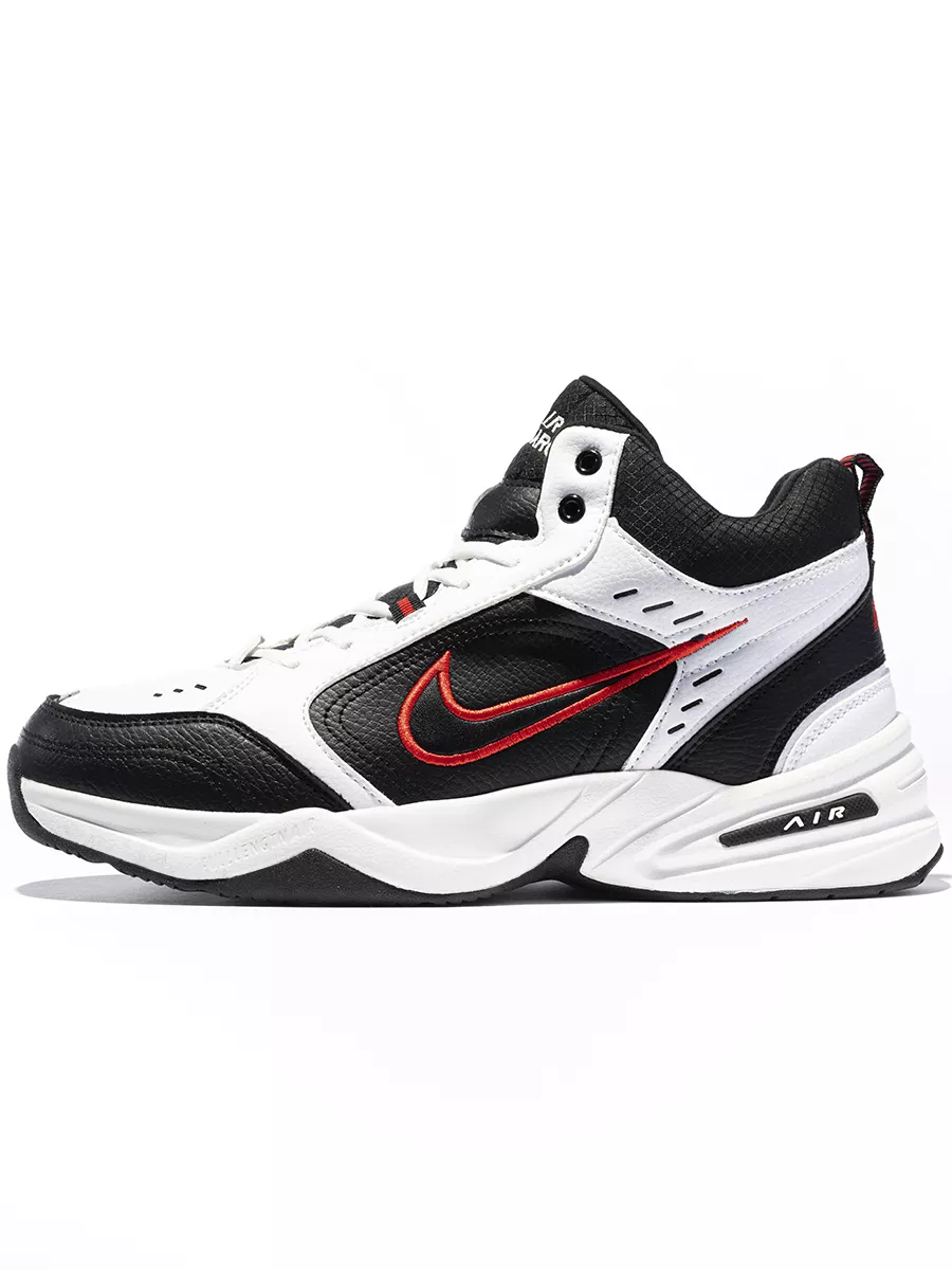 Nike air monarch noir et rouge sale