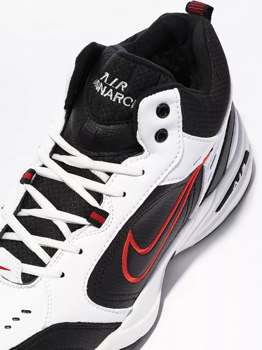 Nike air monarch top blanc noir rouge