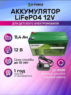 Аккумуляторная батарея 12В 11 4Ач LiFePO4 (4s3p) + ЗУ 2Амп 186850200 купить за 8 583 ₽ в интернет-магазине Wildberries