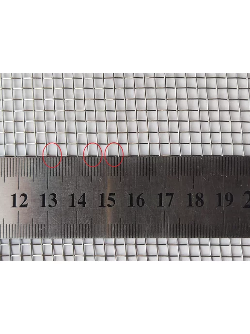 Сетка оцинкованная тканая с яч. 2x2мм. Рулон 0.5x1 метр, 3.2x3.2 мм, 1 м, фото 7