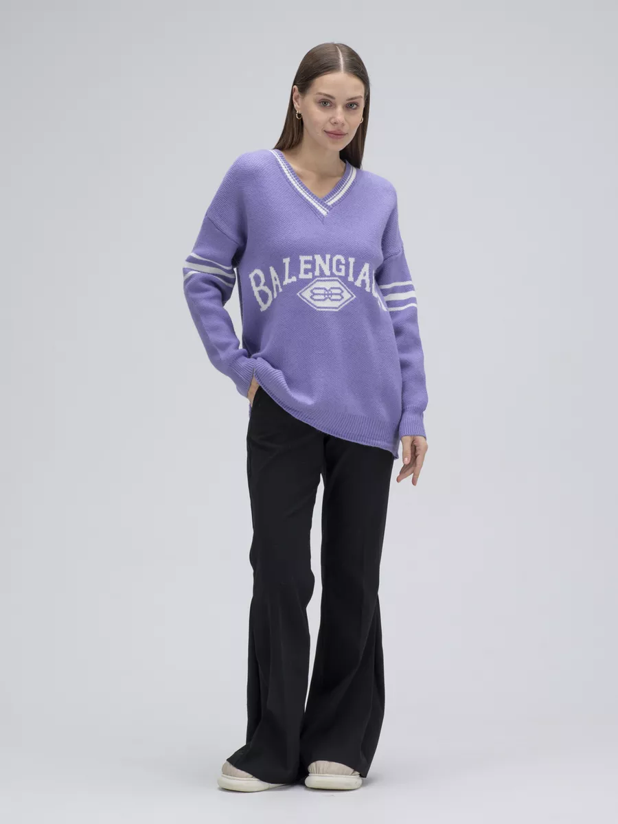 Balenciaga sweatshirt shop womens purple