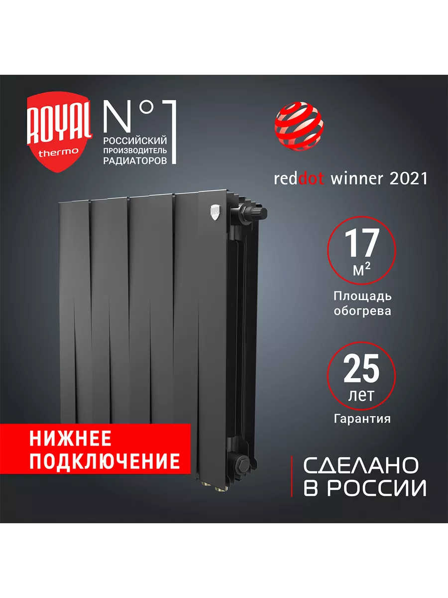 Радиатор RT PianoForte 500 Noir Sable...