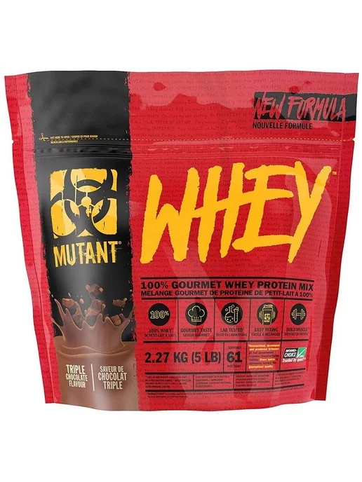 Mutant Протеин Whey 5 lb, 2270 г, Тройной Шоколад