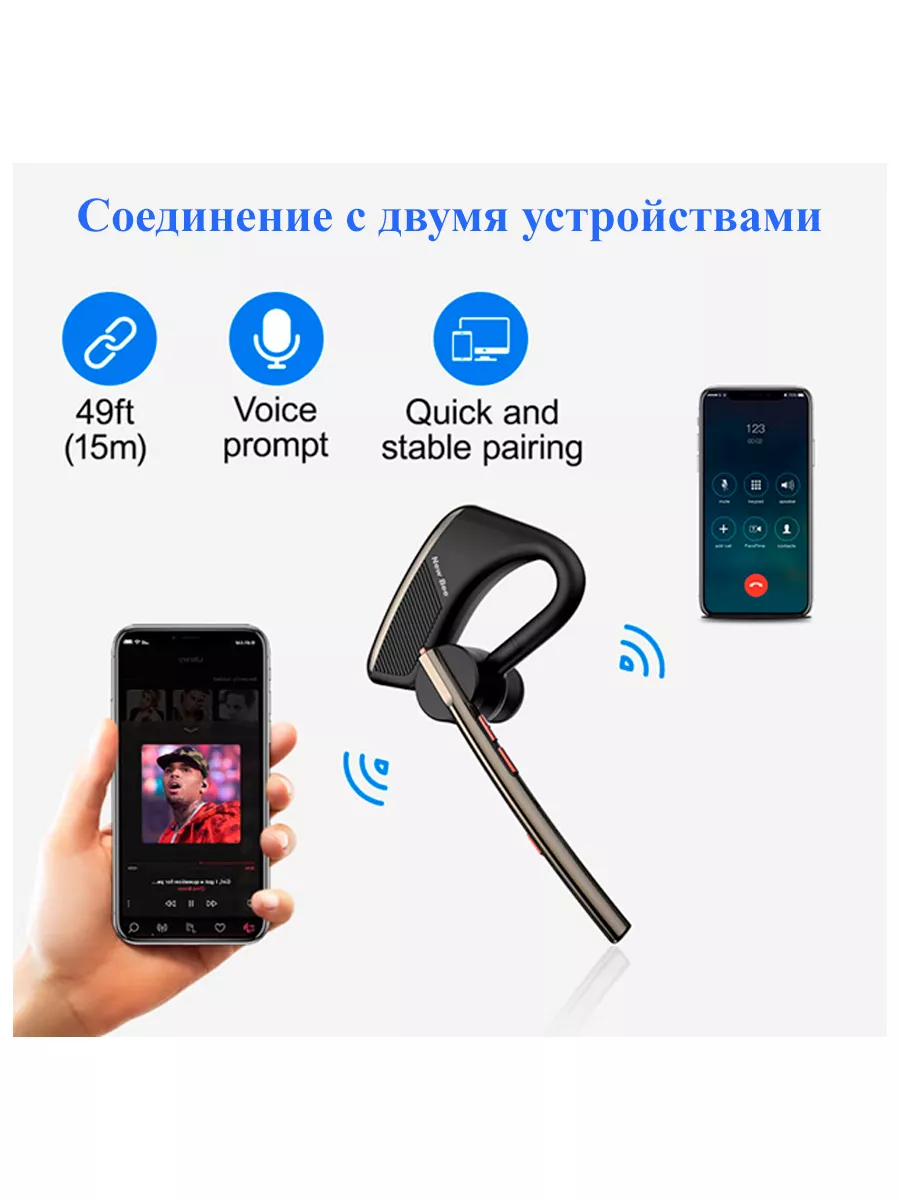 Беспроводная Bluetooth гарнитура New Bee M50 New Bee 187071687 купить в  интернет-магазине Wildberries