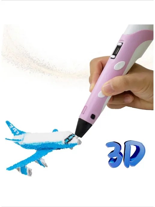 Fedy-shop 3D ручка (ABS + PLA), 3D Pen с пластиком, желтый, фото 5