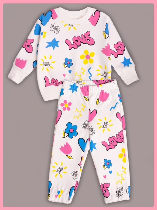 Mami-kids Костюм спортивный для новорожденных девочек, вариант, фото 3