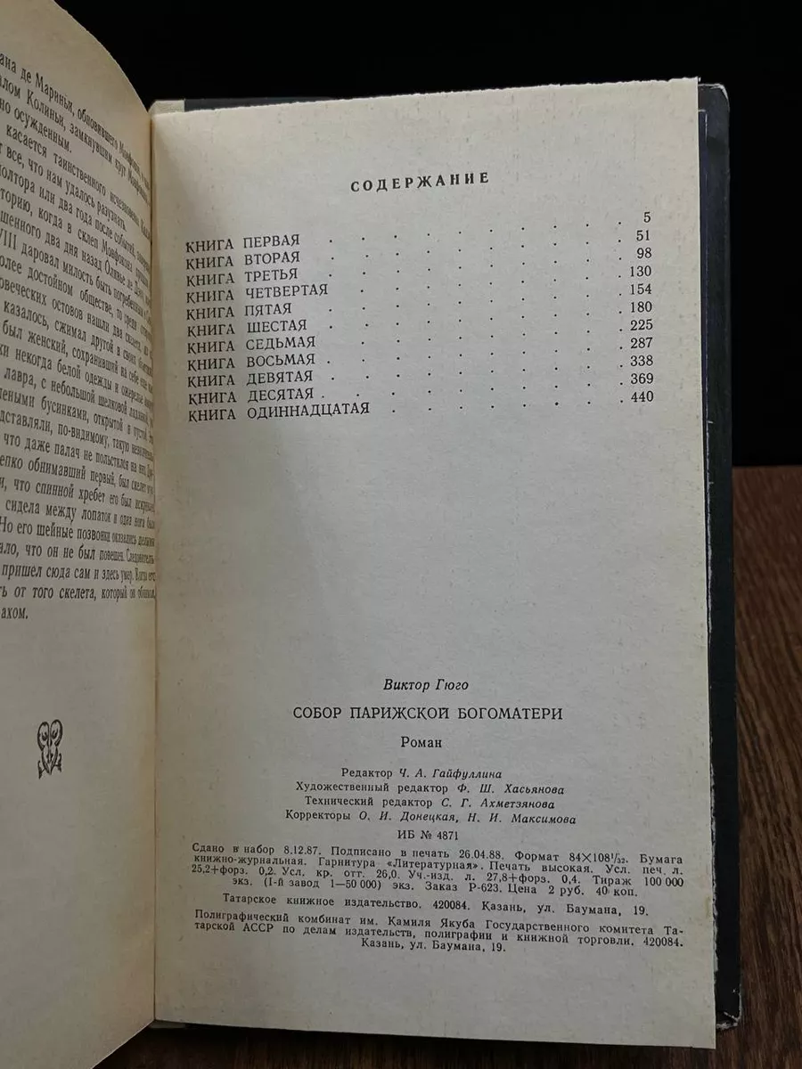 Собор Парижской Богоматери Татарское книжное издательство 187240804 купить  за 633 ₽ в интернет-магазине Wildberries