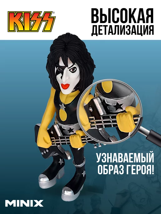 MINIX Фигурка Кисс Пол Стэнли Kiss МИНИКС, черный, фото 2