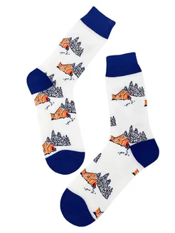 Новогодние женские носки - Зима Country Socks 187332444 купить за 340 ₽ в интернет-магазине Wildberries