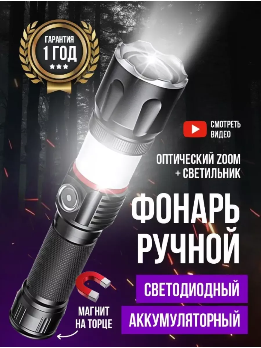 Дешевый фонарик с зумом. Налобный. Head torch LED flashlights